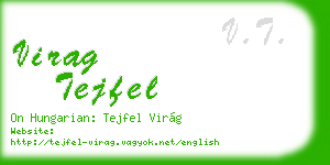 virag tejfel business card